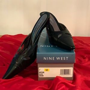 Nine West ~North6d, Black Kidskin, Sz 7M
